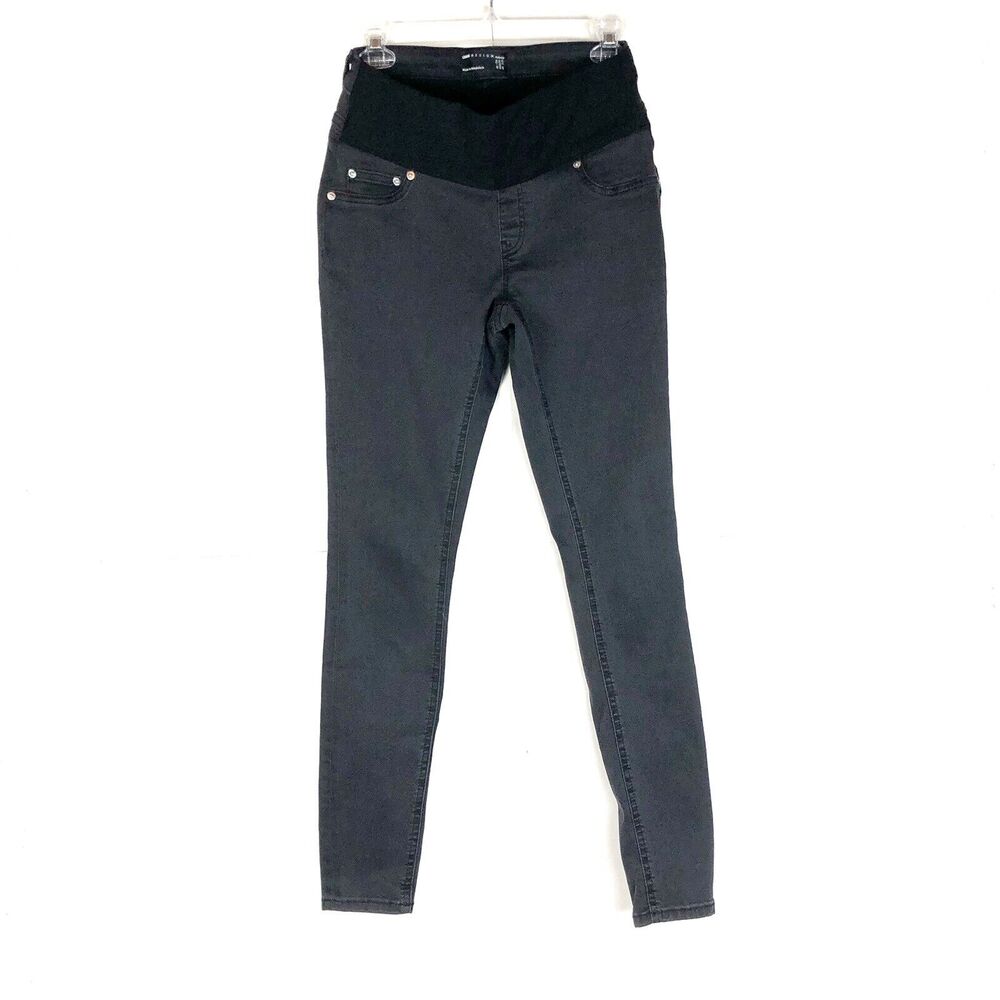 ASOS Design Black Maternity Jeans with Front Panel Size 2 / 32